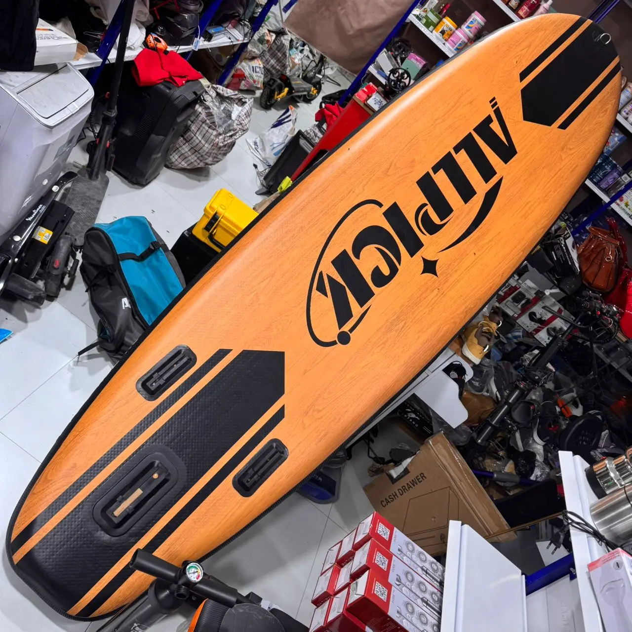 PADDLE GONFLABLE ALLPICK 320x81x15CM MAX 200KG VINTAGE WOOD GRAIN